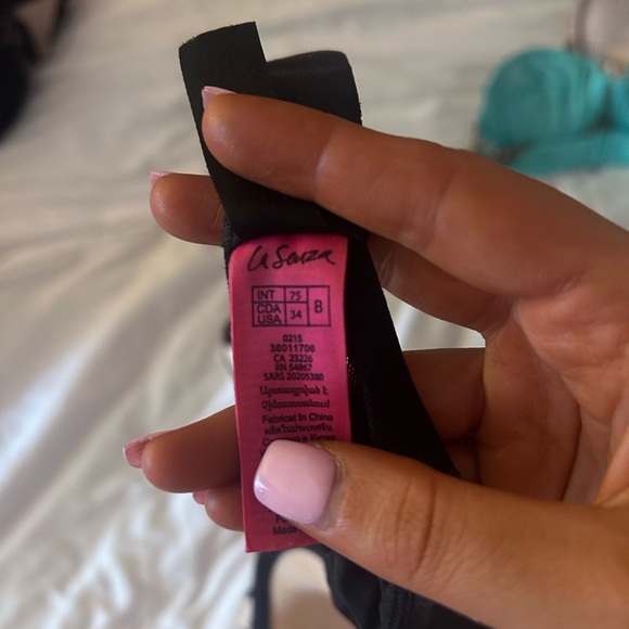 La Senza Black Mesh Bra 34B - Picture 2 of 2